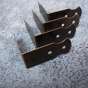 4pcs 42mm x 42mm x 19mm  metal decorative corner bracket for chest case box u98