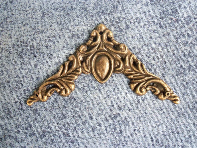4pcs 50mmx50mm Metal Color Antique Brass Decorative Corner Etsy