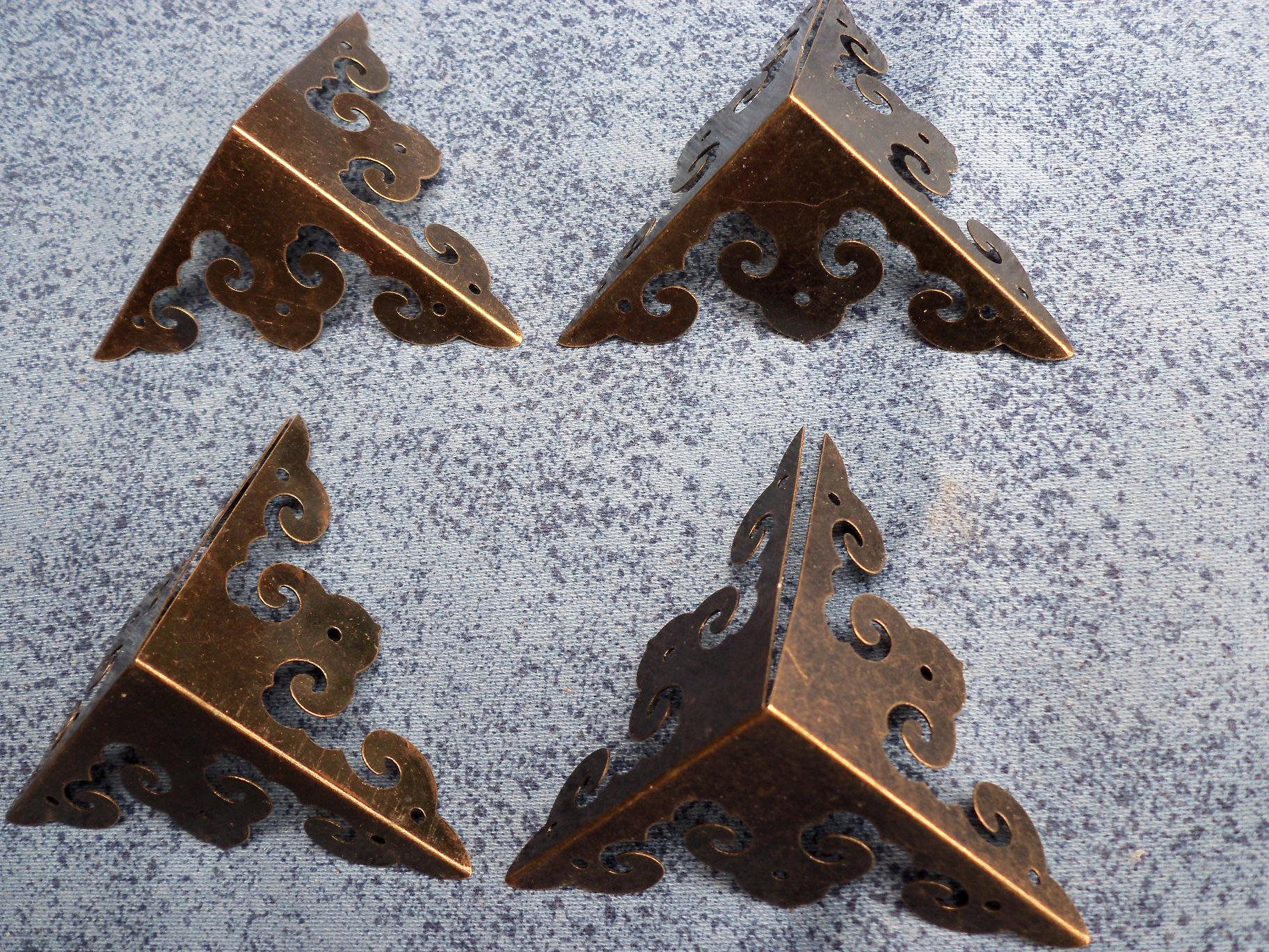 4pcs 50mmX50mm x 50mm metal Decorative Corner Bracket for Etsy