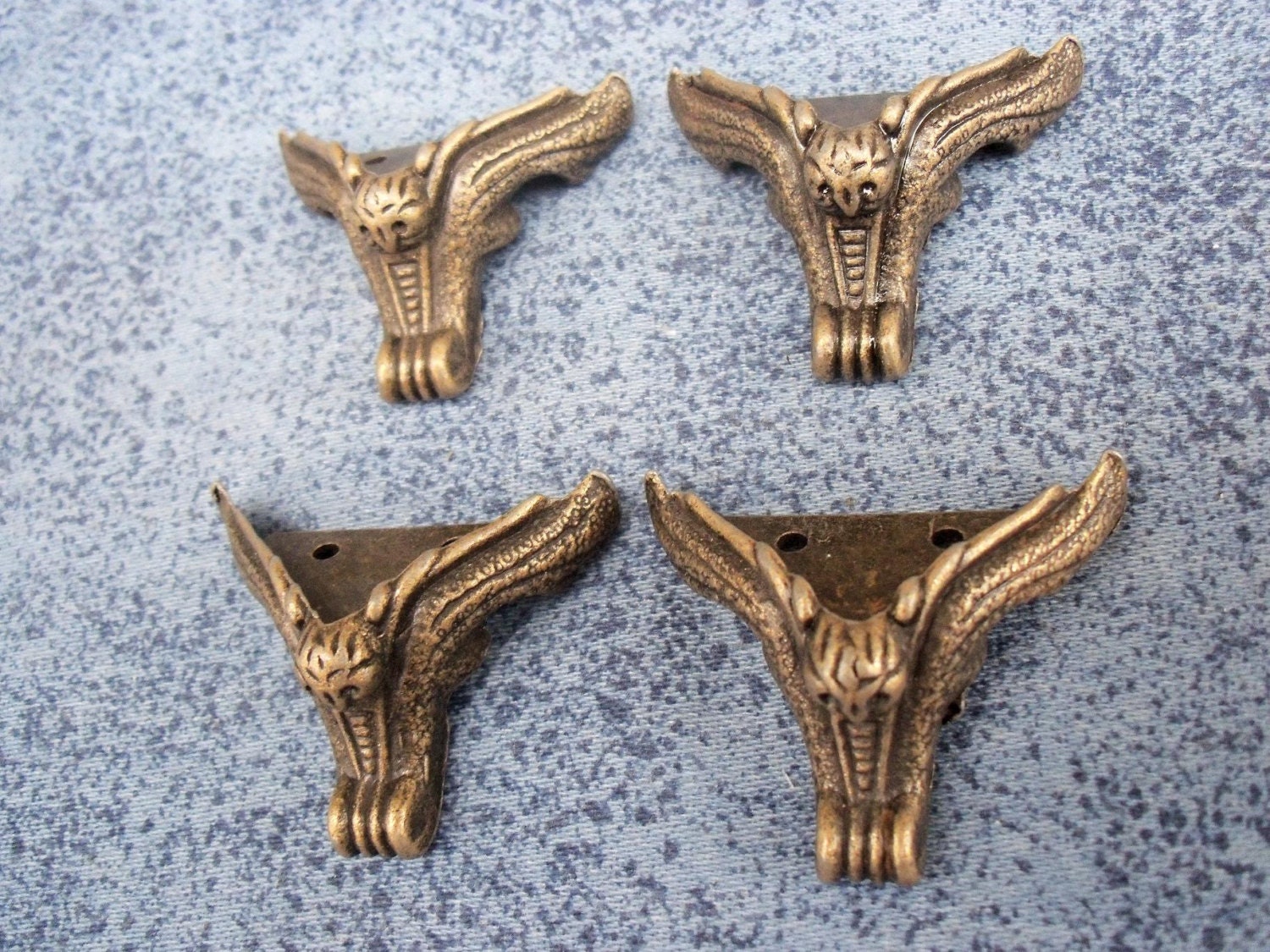 4pcs 30mm X 30mm X 20mm Metal Box Feet Legs Decorative for Etsy