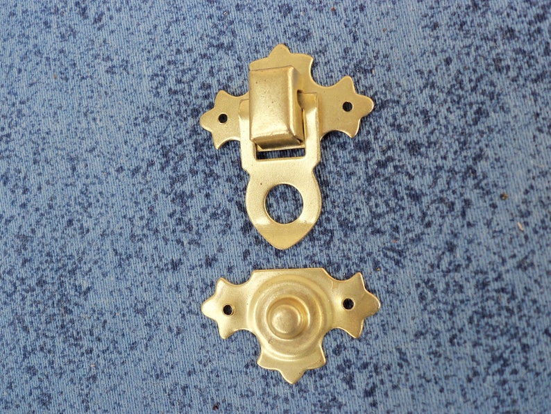 1 Set of 35mm X 30mm Metal Latches for Box Lockcolor Gold Z80 Etsy