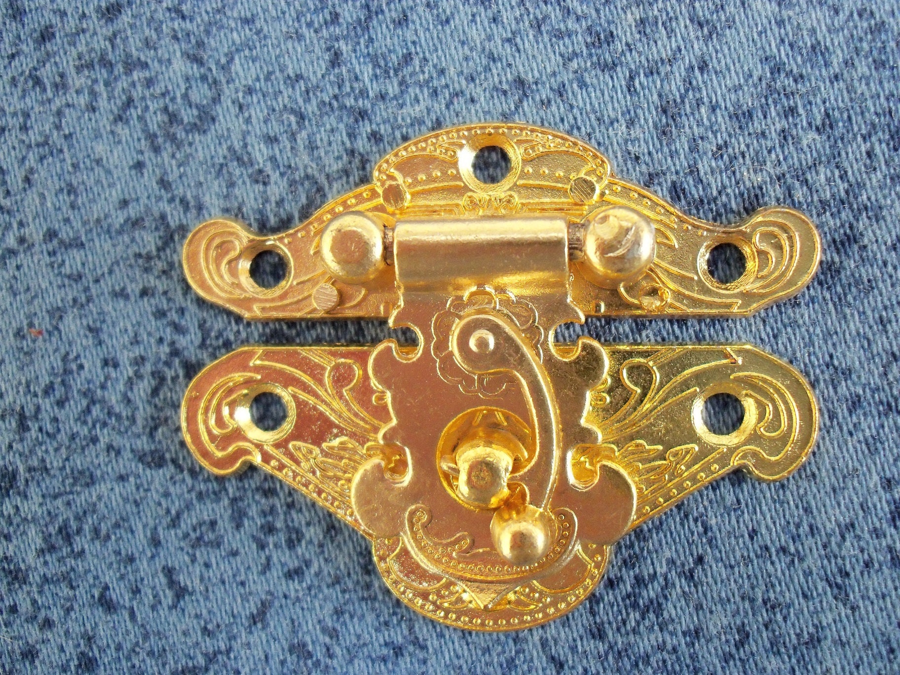 1 set of 50mm x 40mm metal latches for Box lockcolor gold Etsy