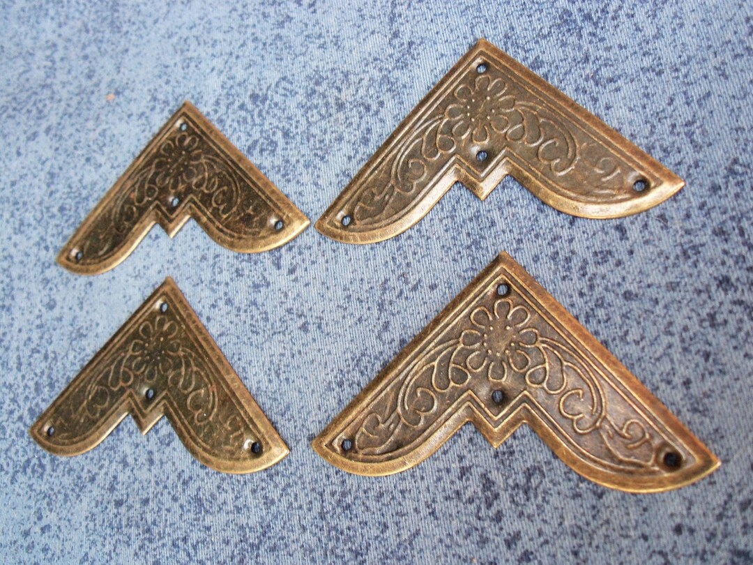 4pcs 45mm X 45mm Decorative Corner Bracket for Chest Case Box Etsy