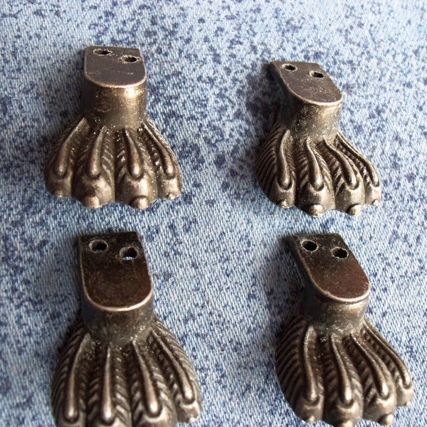 4pcs 13mm x 30mm, metal box feet Legs Decorative for Box Making.n49