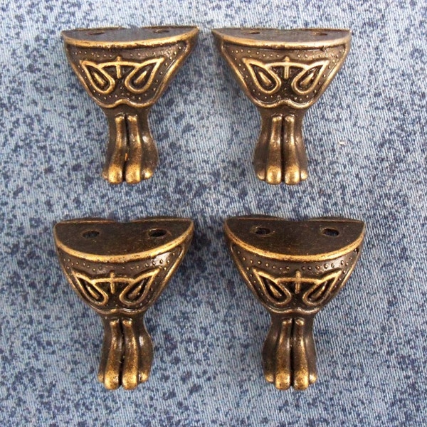 4pcs 27mm x 30mm, metal box feet legs decorative for box making  n13