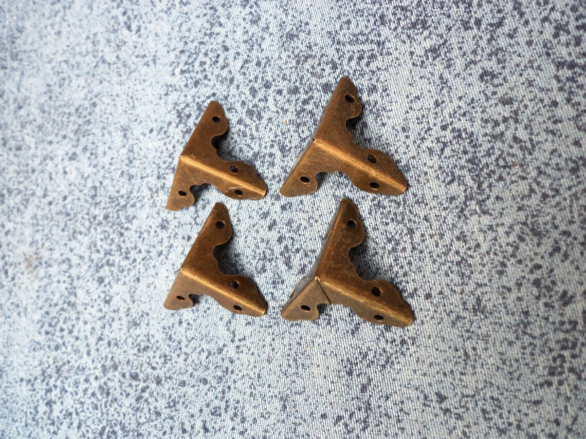 4pcs 20mm X 20mm X 20mm Metal Decorative Corner Bracket for Etsy UK