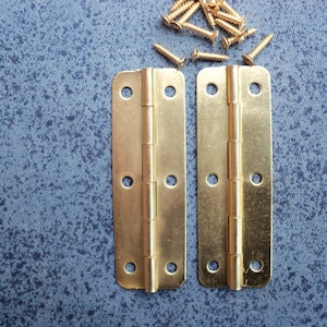 2 metalen decoratieve scharnieren 60 mm x 20 mm p70