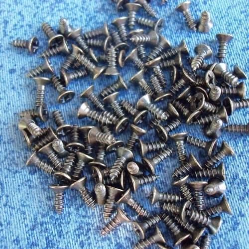 Miniature Hardware Parts Pack of 100 Small 2mm X 4mm Self Etsy