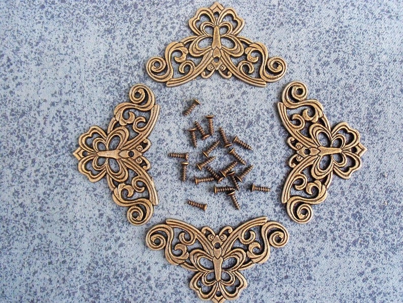 4pcs Metal Decorative Corner 57mmx33mm U10 Etsy