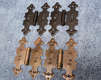 2 pcs 55mm x 80mm metal hinges p100