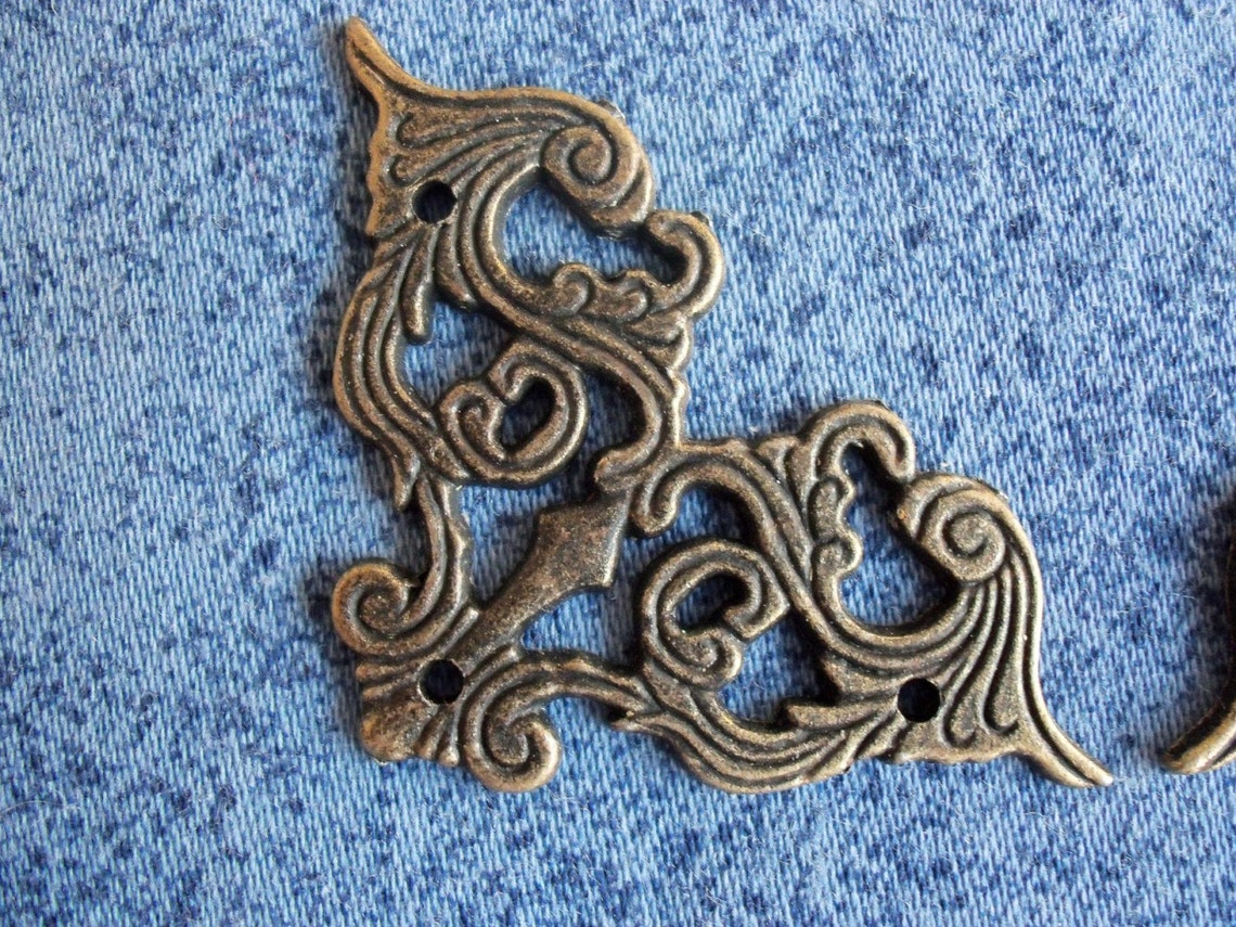 4pcs 40mmx40mm Color Antique Brass Metal Decorative Corner Etsy