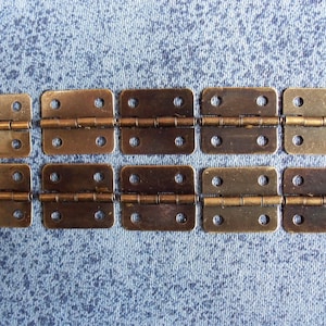 金属製装飾ヒンジ 10個 19 mm x 16 mm p60