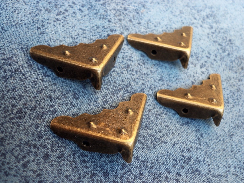 4pcs 32mm X 32mm X 10mm Metal Decorative Corner Bracket for Etsy