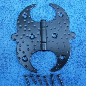1pcs cabinet hinge  wrought  iron 100mm x 100mm color black p51
