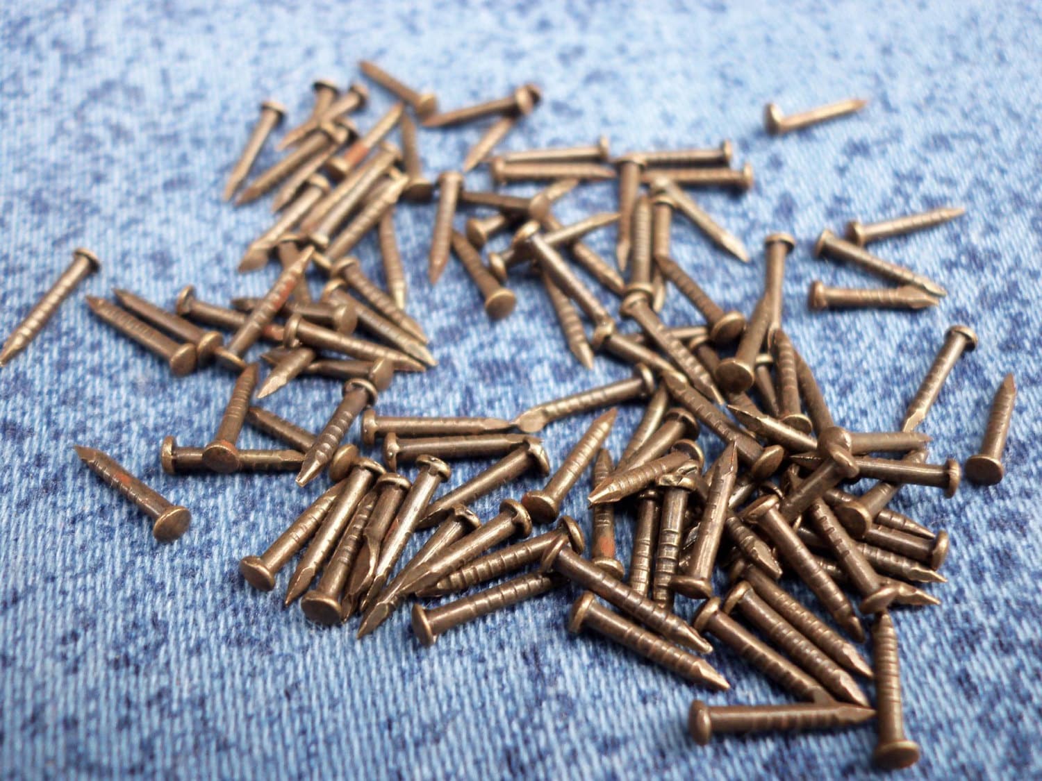 100pcshardware nails12mm x 8mm color antique brass. Etsy