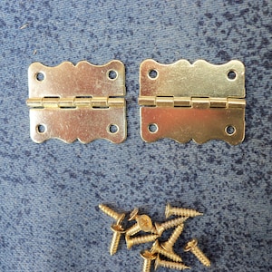 2 pcs 25mm x 20mm metal hinges jewelry box hinges decorative hinges p79