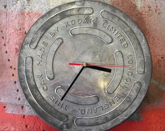 Vintage film tin clock 26cm
