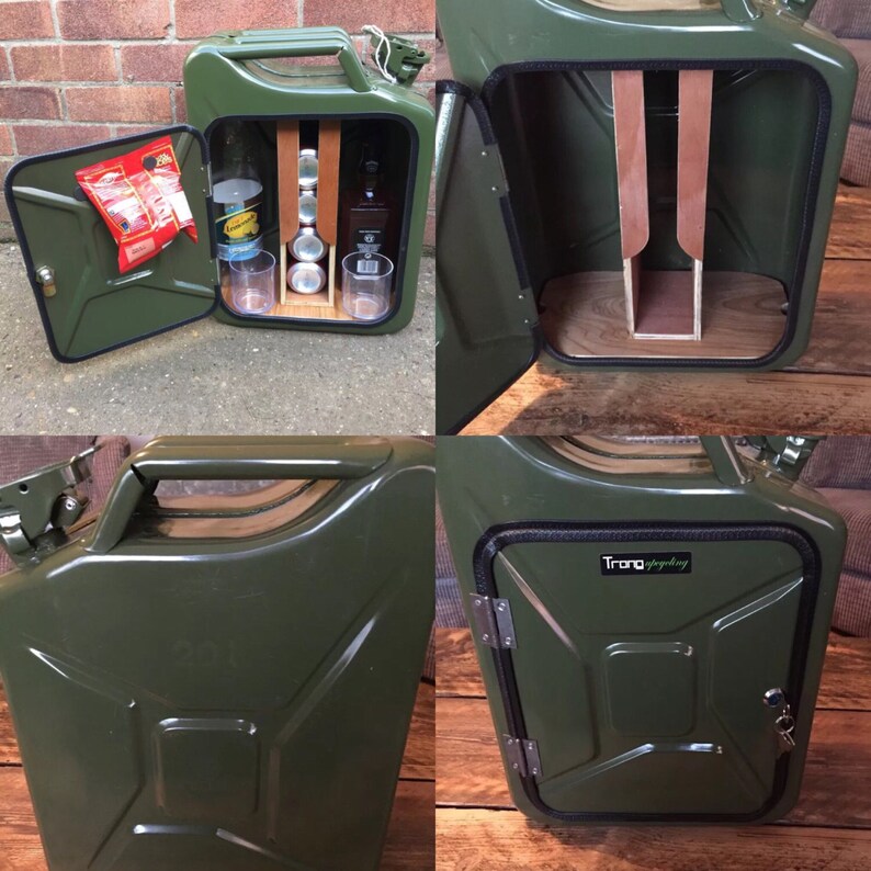 Upcycled Jerry Can Gin And Tonic Mini Bar Picnic Camping Recycled