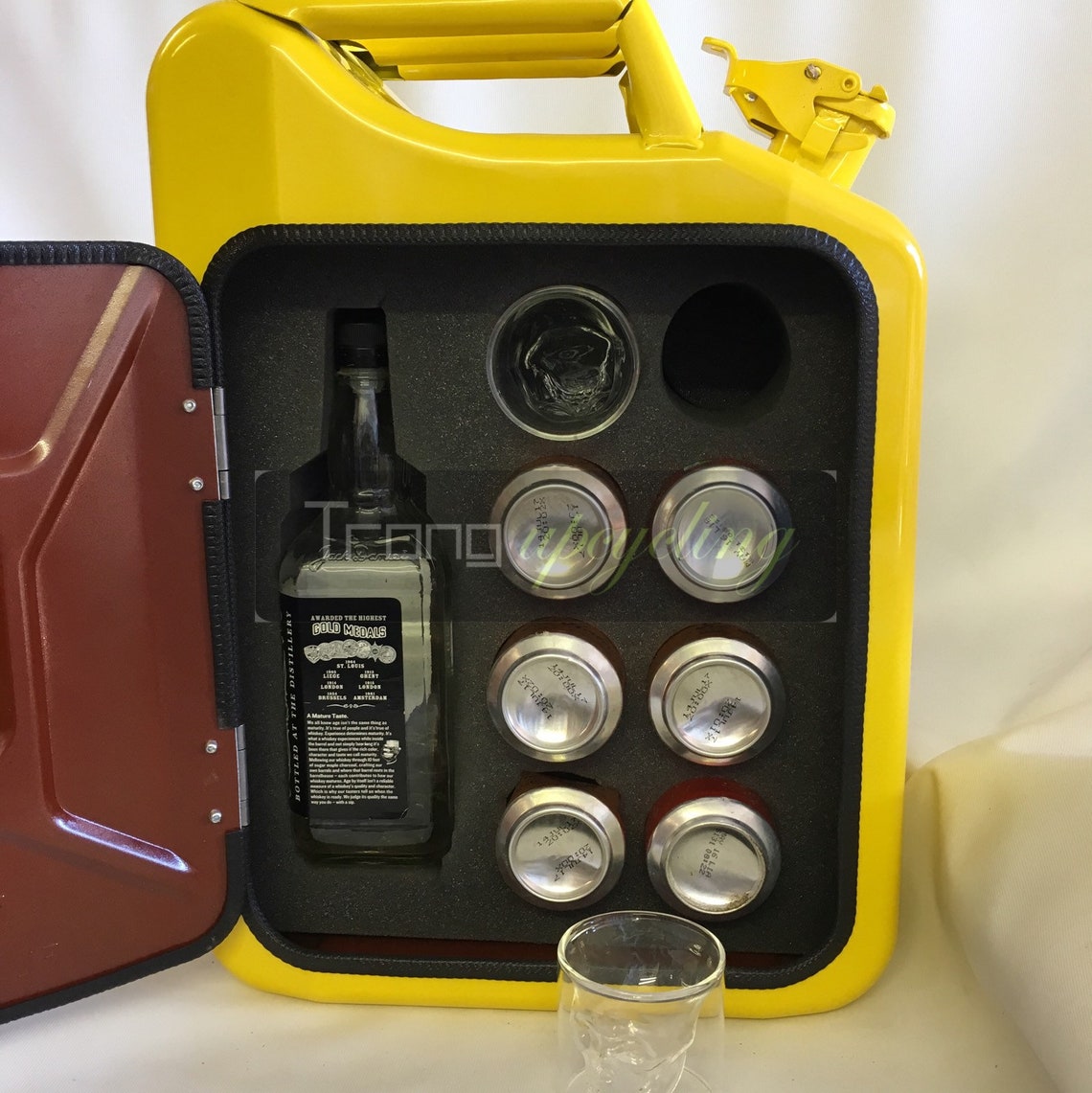 Jerry Can Mini Bar With Modern Light Weight Multi Bottle Foam Etsy