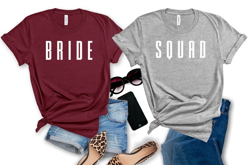 etsy bridesmaid shirts