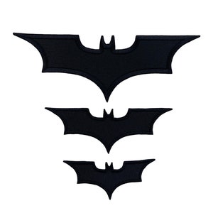 Bat Logo Patch \ Emblem \ Badge \ Applique - Multiple Colors and Sizes