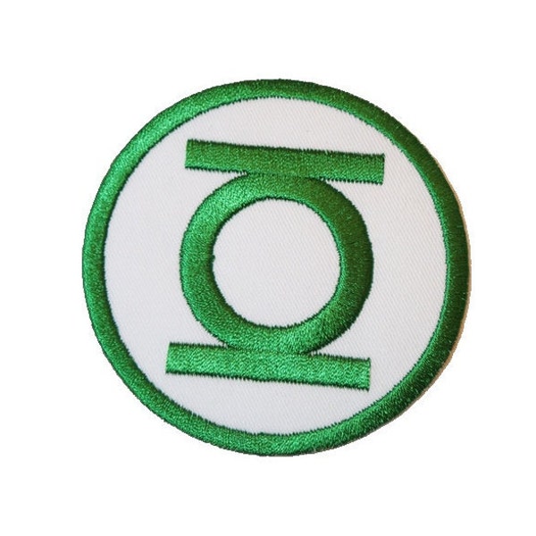 Green Lantern Logo Sew On / Iron On Superhero Patch / Badge / Emblem