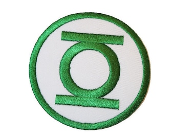 Green Lantern Logo Sew On / Iron On Superhero Patch / Badge / Emblem