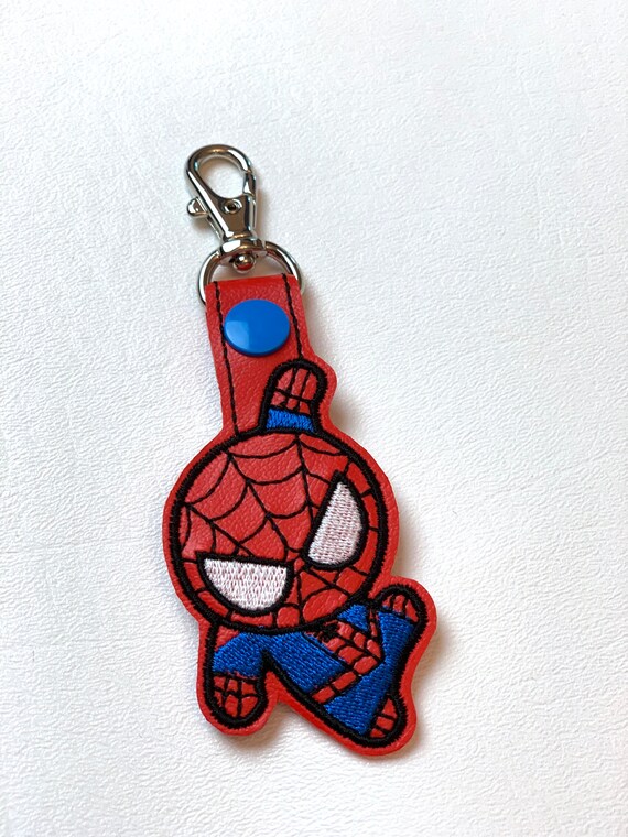 spiderman luggage tag