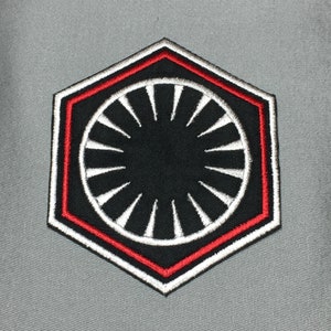 First Order White, Red and Black Uniform Patch Star Wars: The Force Awakens The Last Jedi image 1