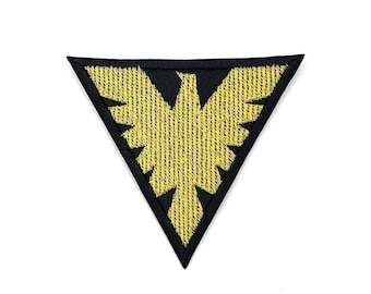 X-Men Phoenix Jean Grey Classic Logo Patch \ Emblem \ Badge \ Applique with Metallic Thread