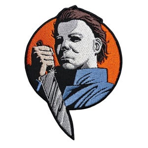 Halloween Movie Boogeyman with Knife Patch \ Emblem \ Badge \ Applique