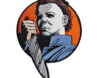 Halloweenfilmen Boogeyman med kniv Tygmärke \ Emblem \ Märke \ Applikation