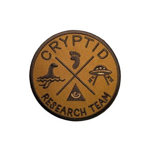 Cryptid Research Team Patch \ Emblem \ Badge \ Applique