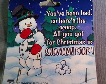 Chritmas Stocking Stuffer Snowman Poop 1998 Poop Made In China Novelty Not Edible Gag Gift Chritmas Stocking Stuffer Snowman Poop 1998 Poop Made In China Novelty Not Edible Gag Gift