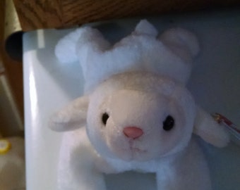 Ty, Fleece  the lamb, Beanie Baby, Beanie Babies, Vintage Collectible, Free Shipping