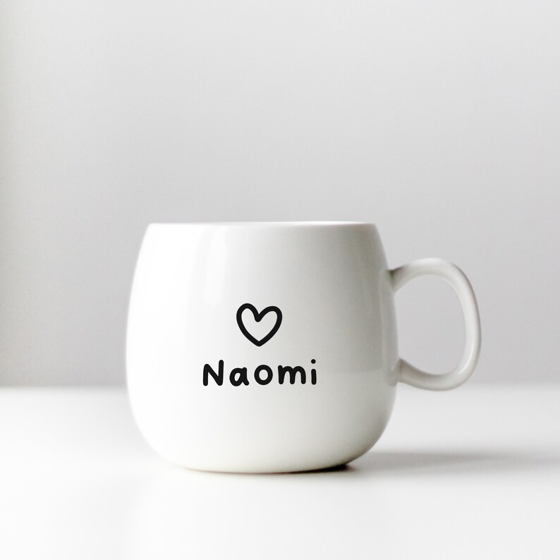 MacBook Mug Personalized Name Decal iPad Cute Unique Gift Water Bottle Custom Laptop Sticker Laptop