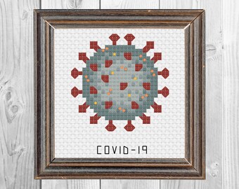 COVID-19 Cross Stitch PDF Pattern