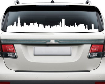 CHICAGO Illinois Skyline Vinyl Wall Sticker Decal 13"h x 60"w