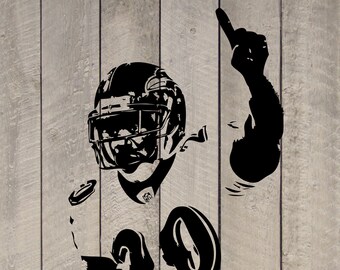 Ed Reed Baltimore Ravens Football Vinyl Wall Sticker Decal 20"w x 35"h