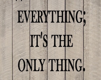 Vince Lombardi Winning Isn't Everything Inspirational Football Sports Vertical Quote Vinyl Wall Sticker Decal (b)