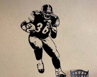 Jerome Bettis Steelers Football Vinyl Wall Sticker Decals 22"w x 35"h