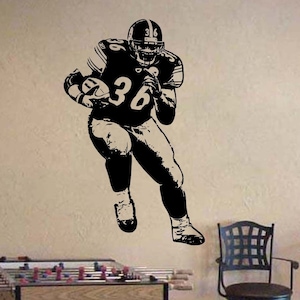 Jerome Bettis Steelers Football Vinyl Wall Sticker Decals 22&quot;w x 35&quot;h
