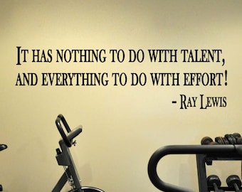 Ray Lewis Baltimore Ravens Football Sports Quote Vinyl Wall Sticker Decal