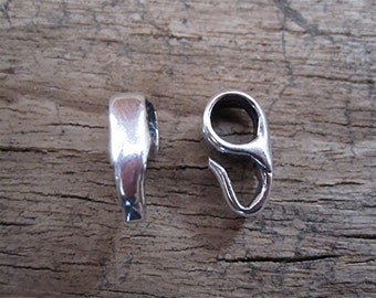 One Simple, Organic, Sterling Silver Pendant Bail (one bail)