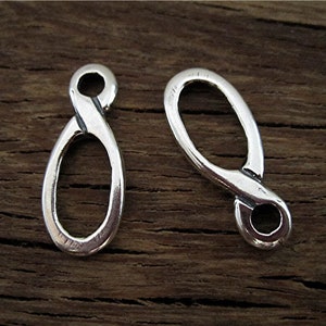 Sterling Silver Loop Chain Link and Connector (one)