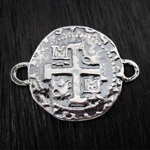 Gold Bronze Spanish Coin Replica Jewelry Links one link image 3