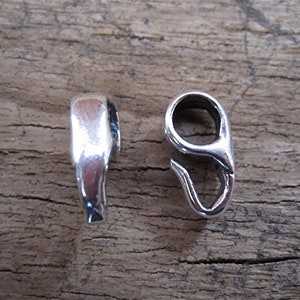 One Simple, Organic, Sterling Silver Pendant Bail (one bail)