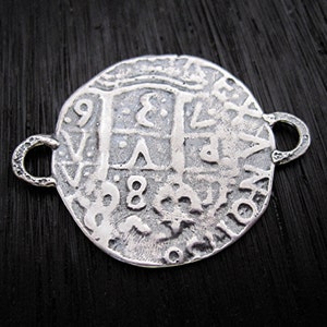 Gold Bronze Spanish Coin Replica Jewelry Links one link image 4