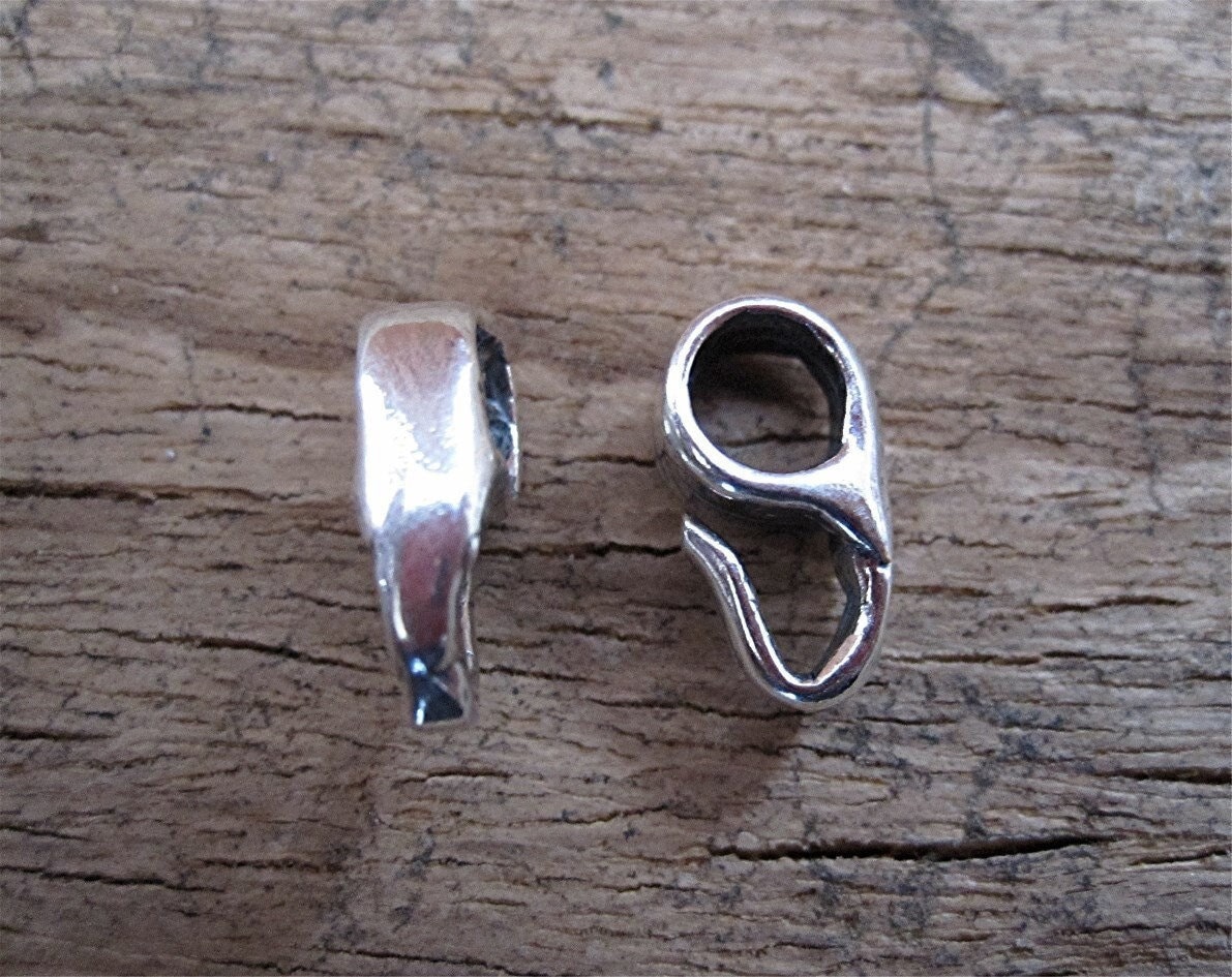 Sterling Silver Pendant Bail with Front Facing Open Ring
