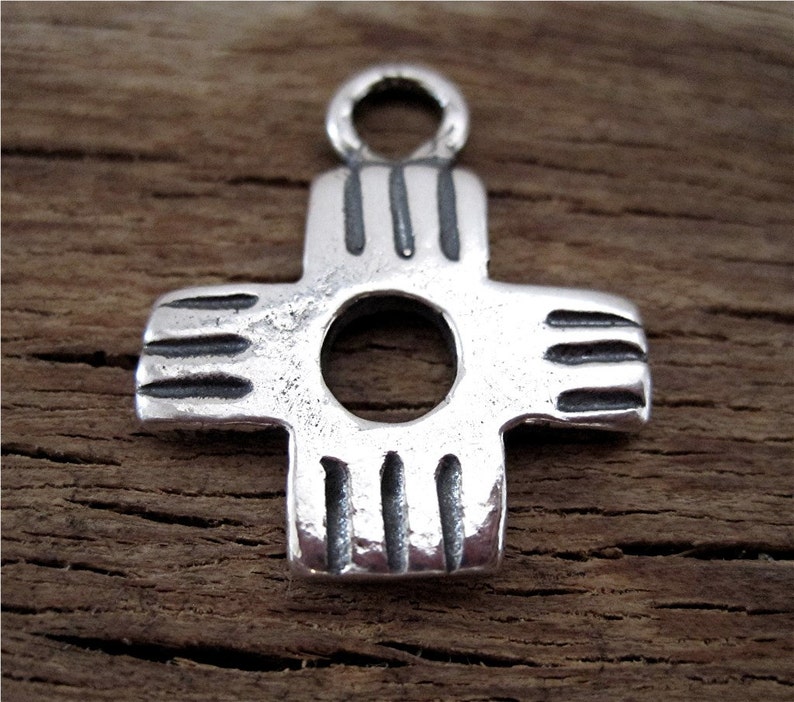 Sterling Silver Handmade Zia Symbol Pendant one Etsy